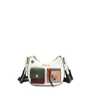 Nicole Lee Multicolor Crossbody Bag with Patches